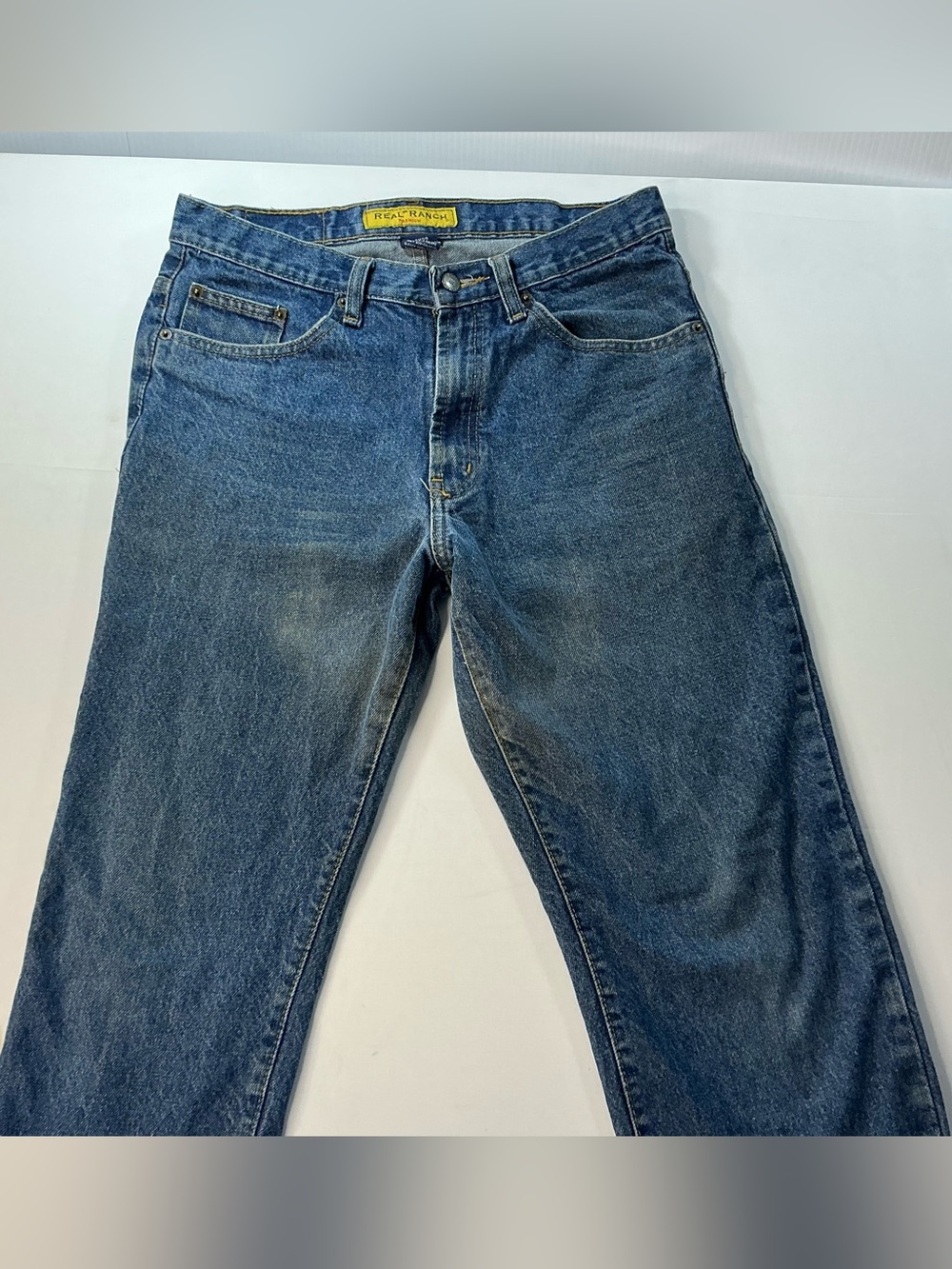 REAL RANCH   Men’s Straight Jeans — Classic Blue Denim
